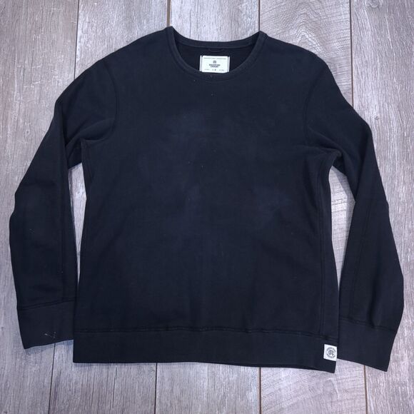 Reigning Champ Other - Reigning Champ Mens Terry Midweight Sweatshirt Size Large Black Pullover Solid